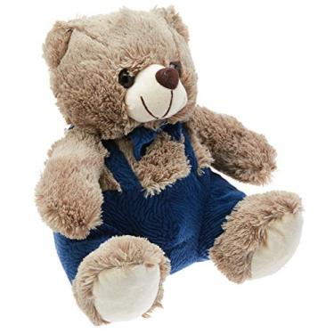 Imagem de Urso Gravata Suspensorio 9.5" Marrom, Foffylandia, Marrom, 9.5"