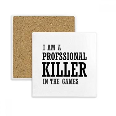 Imagem de Porta-copos quadrado Profesional Killer Games com pedra isolante