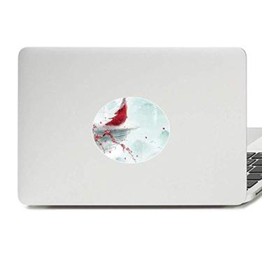 Imagem de Adesivo de notebook selado com um beijo de vinil com emblema chinês para aquarela