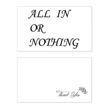Imagem de All In Or Nothing Citações Cartão de agradecimento aniversário aniversário saudações casamento agradecimento