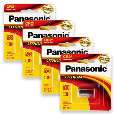 Imagem de 04 Pilhas Panasonic Cr2 3v Bateria 4 Cartelas