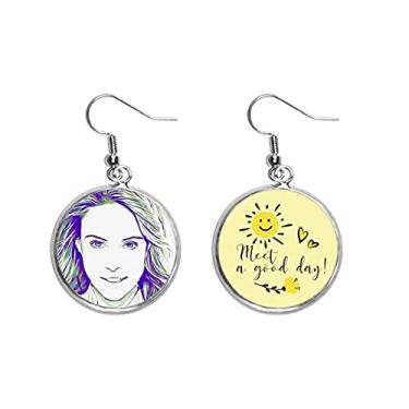 Imagem de Brincos de flor de sol Glamour American Fashion Pulchritude gota de orelha joia moderna