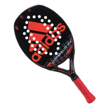 Imagem de Raquete de Beach Tennis Adidas Adipower Lite H34 Preta e Vermelha-Unissex