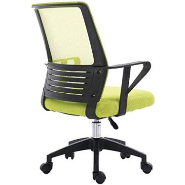 Imagem de Cadeira de escritório Cadeiras de escritório Cadeira de computador Cadeira de mesa ergonômica com altura ajustável, cadeira giratória para jogos executiva (cor: verde) hopeful