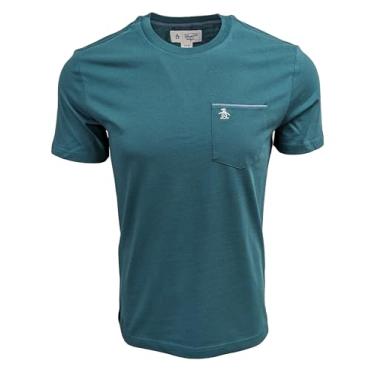Imagem de Original Penguin Camiseta masculina de gola redonda com bolso, Junho, inseto (verde), XXG