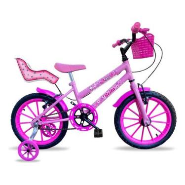 Imagem de Bicicleta Infantil Princesa + 3 Anos Aro 16 Bella 2023 Cor Azul-Celest