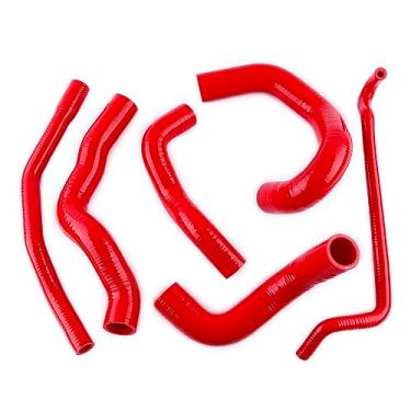 Imagem de JOIUYOLJ Kit de mangueira de radiador de silicone de 3 camadas compatível com Ford Mustang Shelby GT 5.4L V8 2005-2010... (vermelho)