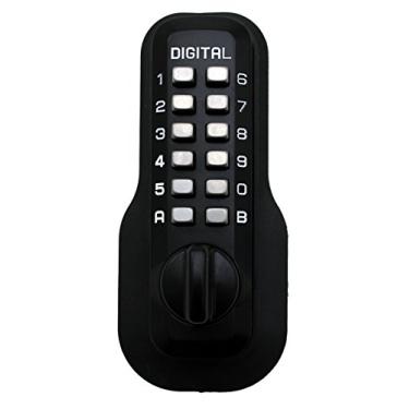 Imagem de Fechadura de porta digital M210 fechadura mecânica sem chave, preto