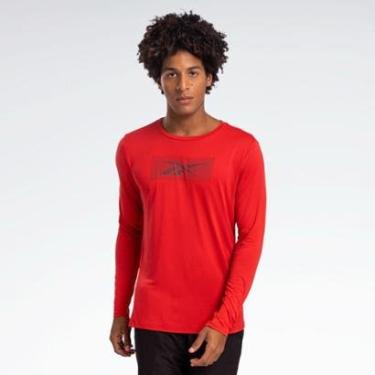 Imagem de Camiseta Reebok Race Print Manga longa Masculina-Masculino