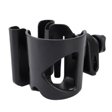 Imagem de Suporte de copo para carrinho de bebê com suporte para telefone, suporte universal 2 em 1 para telefone, copo ajustável com rotação de 360 ​​graus para bebidas e telefone