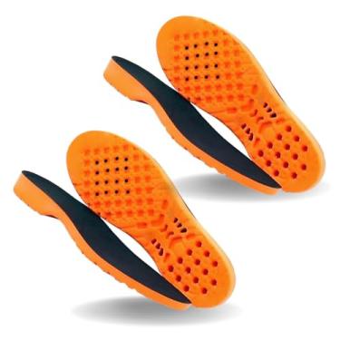 Imagem de Kit 2 Pares Palmilha Ortopédica Grossa Para Dores Nos Pés Tênis Botas Coturnos Pessoas Que Trabalham Em Pé (44)