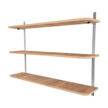 Imagem de Prateleira de Parede Nicho Wick Modelo Industrial - Loja da Isa, Prata