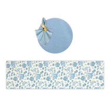 Imagem de Kit Mesa Posta Sousplat Completo Com Trilho de mesa Para Páscoa Colori