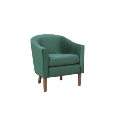 Imagem de Poltrona Decorativa Bora Ps Palito Madeira Macia - Bella Decorao