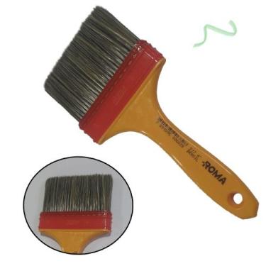 Imagem de Pincel Trincha Para Pintura Pintar Tinta Verniz 4 Polegadas Roma