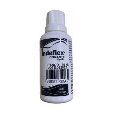 Imagem de Bisnaga de Tinta Corante Indeflex Várias Cores 50 ML Parede, Branco