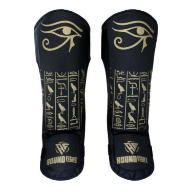 Imagem de Caneleira Muay Thai E Kickboxing Hórus Protetor de Canela - Round Figh
