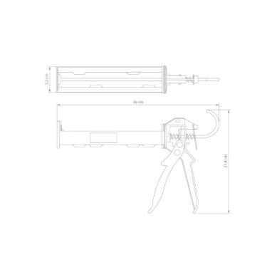 Imagem de Pistola Para Tubo De Silicone 280ml - Tramontina