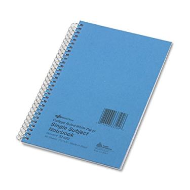 Imagem de Caderno National Kolor Kraft, pautado na faculdade, azul, 1 assunto, 19,7 cm x 12,7 cm, 80 folhas (33502)