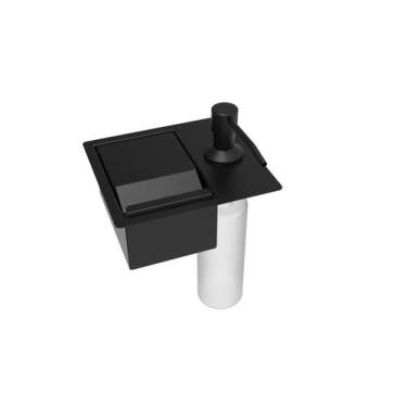 Imagem de Porta Esponja Com Dispenser Detergente De Embutir Na Bancada - HZ