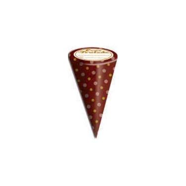 Imagem de 50 Embalagem Para Cone Trufado Com Etiqueta - AAZ, Petit Pois Marrom e
