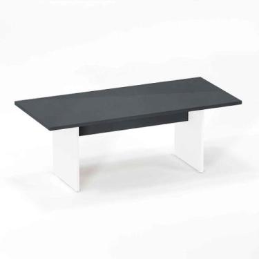 Imagem de Mesa Reunião Pé Painel P25 Pandin 2,6 M Grafito e Branco