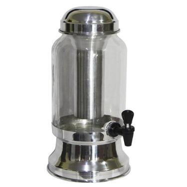 Imagem de Suqueira Barrica Vidro 3,2 Lt Porta Gelo e Copo- Polida - Docesar