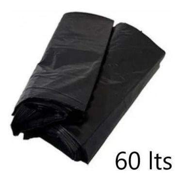 Imagem de Saco De Lixo Preto Reforçado 60 Litros Pacote 100Un - HIGIPACK