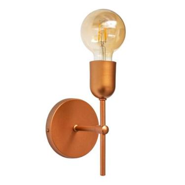 Imagem de Arandela parede cabeceira quarto e lavabo cobre fosco - Infinitylux