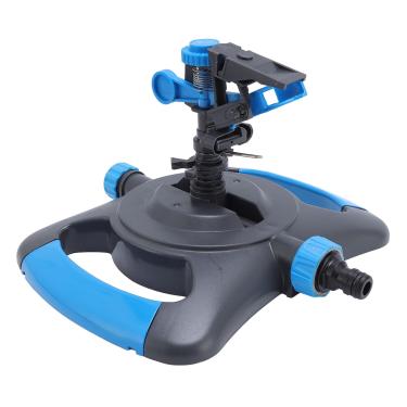 Imagem de Aspersor de água para ambientes externos, Aspersor de gramado automático com rotação de 360°, Aspersor de jardim multiuso com bocal de braço oscilante e bocal de pulverização