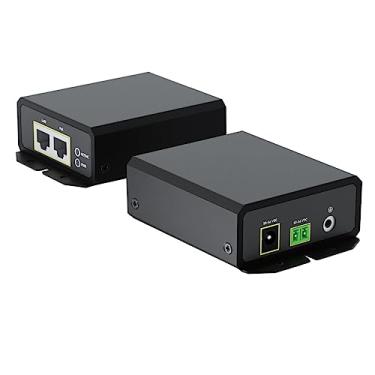 Imagem de Procet Gigabit PoE++ Injetor 90W, IEEE802.3 af/at/bt compatível com adaptador PoE industrial 10/100/1000Mbps com ampla temperatura -40°C a 65.0 °C, 6KV proteção contra surtos, conector CC 50-5V /