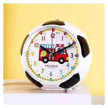 Imagem de Despertador super alto, despertador de desenho animado para meninos e crianças, sem tique-taque silencioso com luz noturna, soneca, relógio de despertar digital para crianças presentes de aniversário,