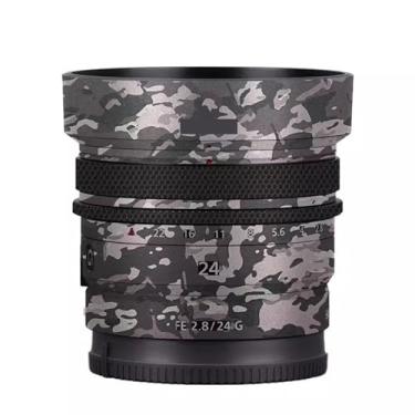 Imagem de Película protetora para lente de câmera para Sony FE 24 mm F2.8 G Protetor corporal Decalque Skin FE 2,8/24 G 24 2,8 (Camuflagem de campo)