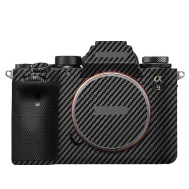 Imagem de Película de decalque para Sony A9 Película de vinil antirarranhões Mirrorless Camera Body Protective Sticker Coat A 9 (fibra de carbono preta)