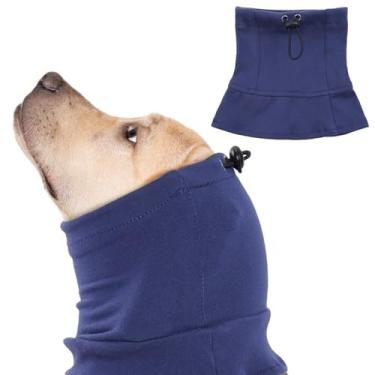 Imagem de QBLEEV Protetores de ouvido para cães, protetores de ouvido com cancelamento de ruído de cães, capas de orelha de cachorro para banho, tempestades, fogos de artifício, envoltório de cabeça para