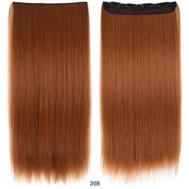 Imagem de Aplique Tic Tac Liso idêntico ao cabelo humano 70cm - GM HAIR, Chocola