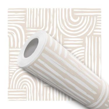Imagem de Papel De Parede Adesivo Lavável Cozinha Pastilhas de Vidro Marrom Banh