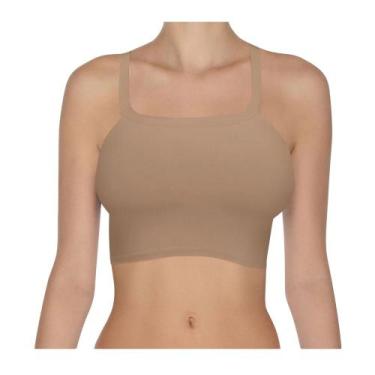 Imagem de Cropped Multi-Way Hanes 5771 Sem Costura, Nude, M