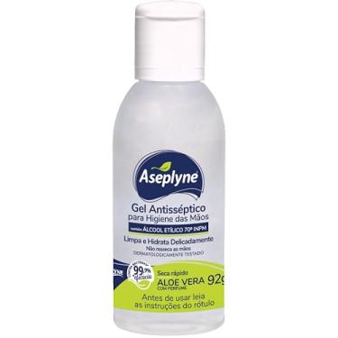 Imagem de Aseplyne, Gel Antisséptico, Aloe e Vera, 92 g, Verde