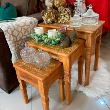 Imagem de Jogo de Mesa Lateral Ninho - ADDA MÓVEIS RÚSTICOS