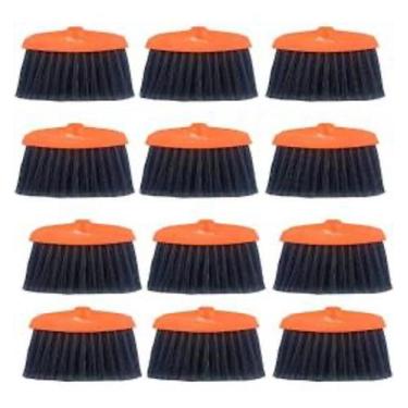 Imagem de Caixa c/ 12 Vassouras Multiuso Condor Cerdas Médias Uso Interno e Exte