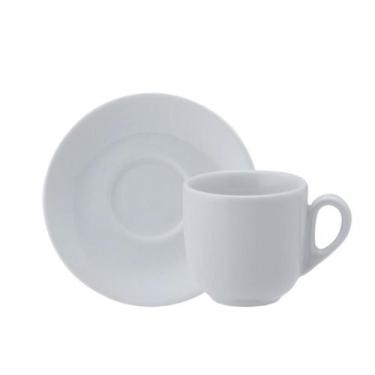 Imagem de Xicara Chá Com Pires 250ml Porcelana Schmidt - Mod. Pampa
