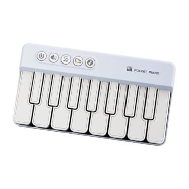 Imagem de Generic Piano de bolso leve, animais, teclado de piano, brinquedo, resistente, fácil de usar, teclado de piano eletrônico para aniversários, ano novo, , Azul
