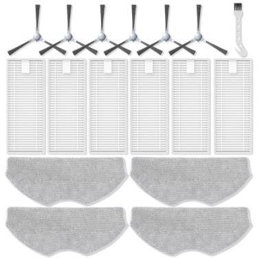 Imagem de Peças de reposição para aspirador de pó ROPVACNIC S1 A1, para Tipdiy G90, para VIPSUN Z1, para aspirador de pó robô betboyles V75S, kits de acessórios com 6 filtros 6 * escovas 4 * almofadas de
