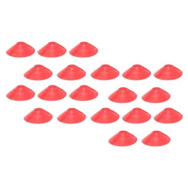 Imagem de 20x Chapéu Chines Cone 19cm Mini Treino Esporte Funcional VERMELHO - 3