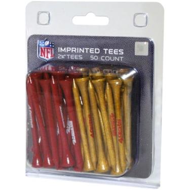 Imagem de Team Golf NFL San Francisco 49ers pacote com 50 camisetas de golfe de 6 cm, pacote com 50, tamanho regulamentar, várias cores de times