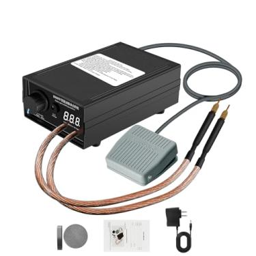 Imagem de Agoal Soldador a ponto de 8000W, kit DIY de máquina de solda a ponto de 9600mAh para bateria 18650, ferramentas de soldagem de bateria ajustável para tiras de níquel de 0,1 a 0,3 mm, preto