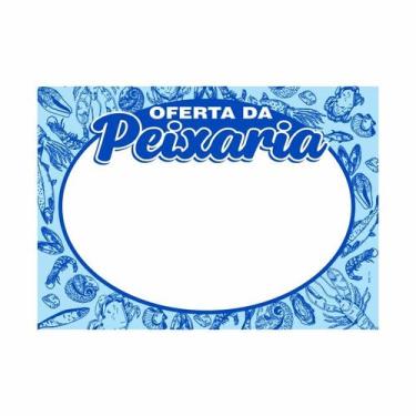 Imagem de Cartaz de Oferta Peixaria e Peixe 21 x 29,7cm Papel Duplex 100 unidade
