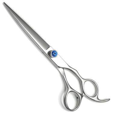 Imagem de SnipStar 7,5 polegadas Pet tesoura reta VG10 aço corte de corte tesouras longas de animais de estimação