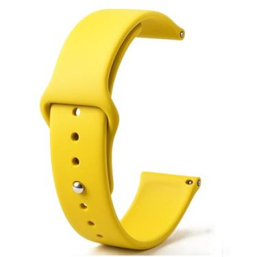 Imagem de Pulseiras NSmart compatível com Garmin Forerunner 245/645 Music/Vivomove/Vivomove HR and Active 3 (Amarela tipo apple)